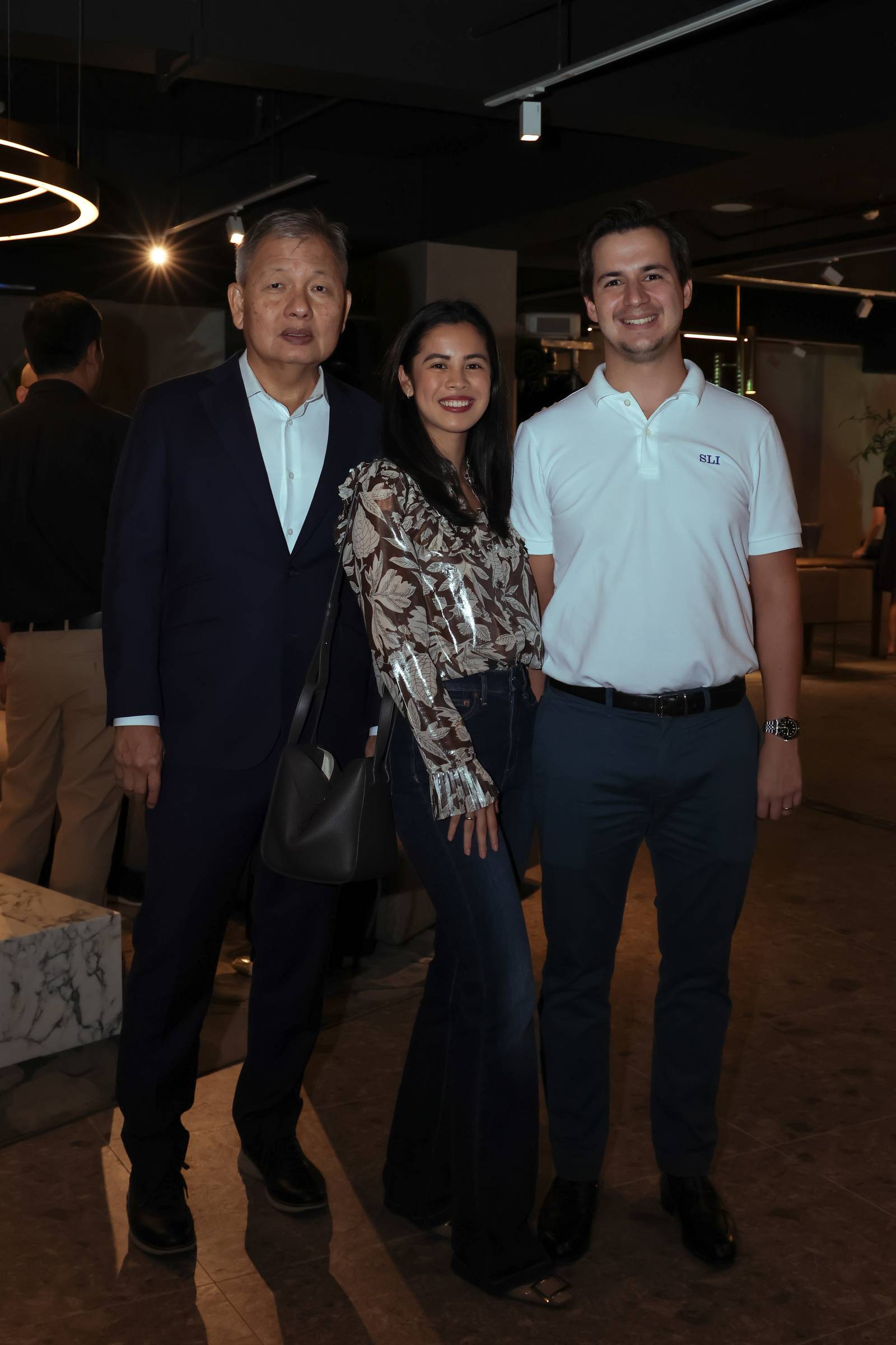 (FROM left) Peter Coyluto, Ella Pangiinan-Mirando and Enrique Miranda.
